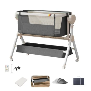 Rocking Baby Bassinet Portable Travel Crib