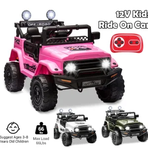12V 3-8 Years Ride On Car w/Remote